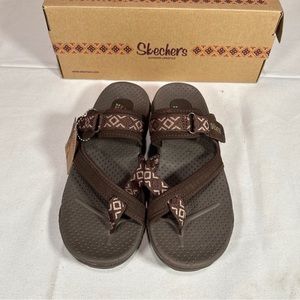Skechers Reggae Trailway Sandal Women’s Size 6 Chocolate Brown
